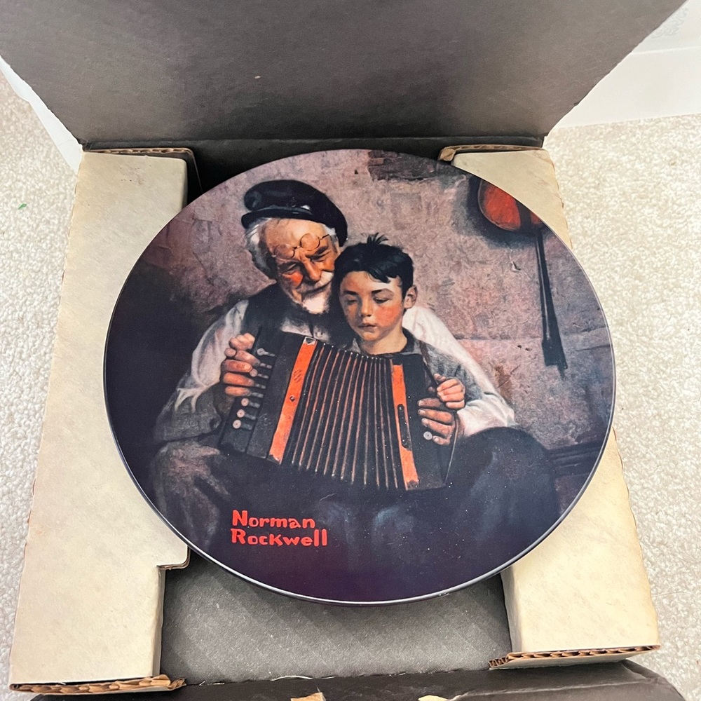 Norman Rockwell “The Music Maker” Plate